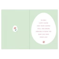 Personalised Easter Springtime Card -Personalise Store gc00782 2