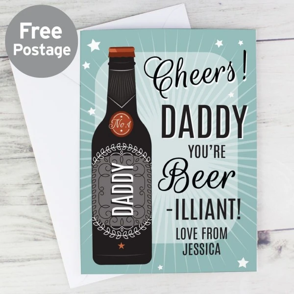 Personalised Beer-illiant Card 3 Personalised Beer-illiant Card