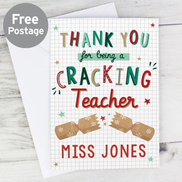 Personalised Cracking Teacher Card 3 Personalised Cracking Teacher Card