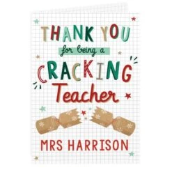 Personalised Cracking Teacher Card 10 Personalised Cracking Teacher Card -Personalise Store gc00803 3