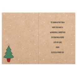 Personalised 1st Christmas In Your New Home Card -Personalise Store gc00804 4