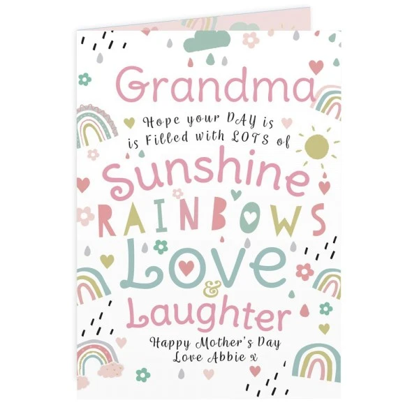 Personalised Rainbows & Sunshine Card 7 Personalised Rainbows & Sunshine Card - Image 5