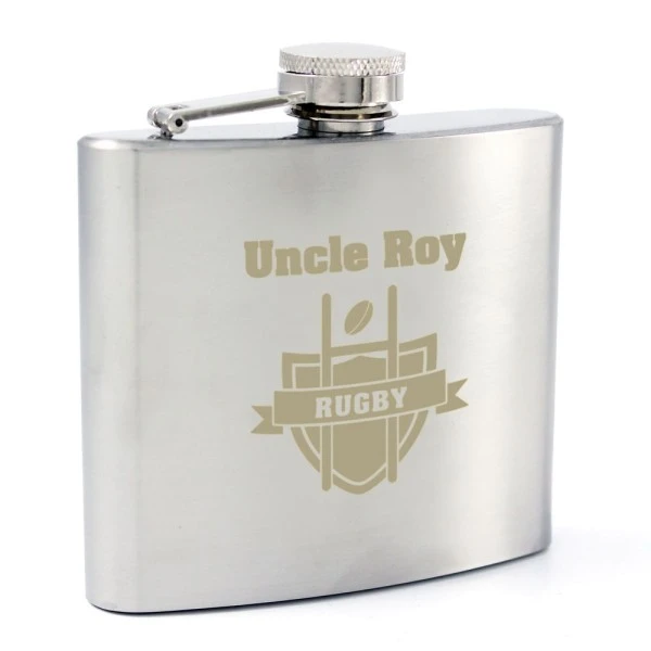 Personalised Rugby Hip Flask 7 Personalised Rugby Hip Flask - Image 5