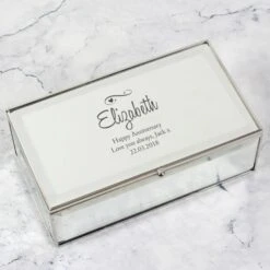 Personalised Swirls & Hearts Mirrored Jewellery Box 19 Personalised Swirls & Hearts Mirrored Jewellery Box -Personalise Store p0102u68 8