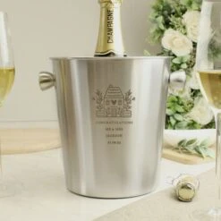 Personalised House Stainless Steel Ice Bucket 9 Personalised House Stainless Steel Ice Bucket -Personalise Store p0104i46 2