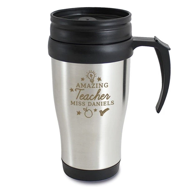 Personalised Amazing Teacher Travel Mug 4 Personalised Amazing Teacher Travel Mug - Image 2