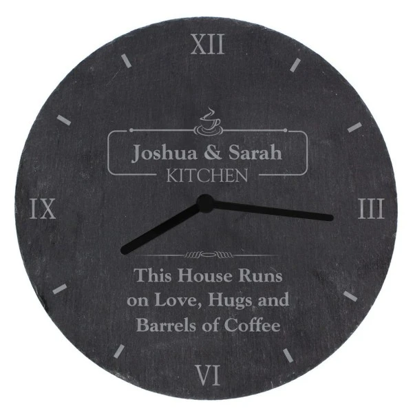 Personalised Kitchen Slate Clock 7 Personalised Kitchen Slate Clock - Image 5