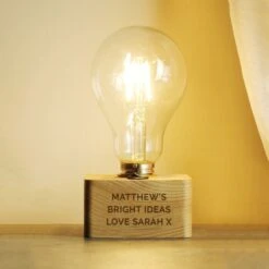 Personalised Message LED Bulb Table Lamp -Personalise Store p0107f80 2