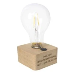 Personalised Message LED Bulb Table Lamp -Personalise Store p0107f80 4