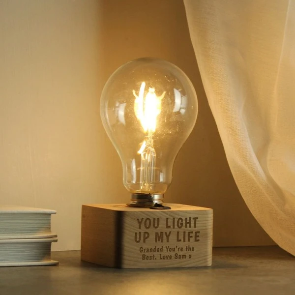 Personalised You Light Up My Life LED Bulb Table Lamp 4 Personalised You Light Up My Life LED Bulb Table Lamp - Image 2