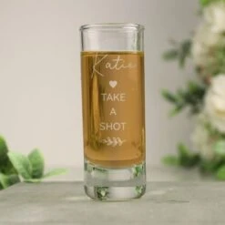 Personalised Free Text Botanical Shot Glass 12 Personalised Free Text Botanical Shot Glass -Personalise Store p0107i41 3