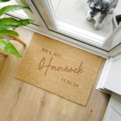 Personalised Couples Rectangle Indoor Doormat -Personalise Store p011018 3