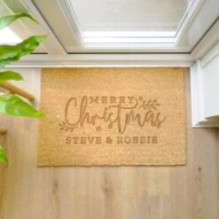 Personalised Christmas Rectangle Indoor Doormat 10 Personalised Christmas Rectangle Indoor Doormat -Personalise Store p011019 2