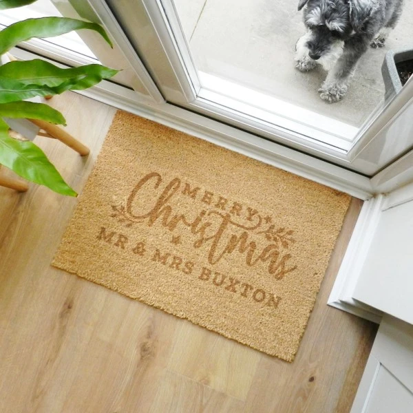 Personalised Christmas Rectangle Indoor Doormat 6 Personalised Christmas Rectangle Indoor Doormat - Image 4
