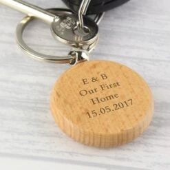 Personalised Wooden Keyring -Personalise Store p0111b28 8