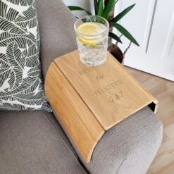 Personalise Store 8 Personalised Free Text Wooden Sofa Tray