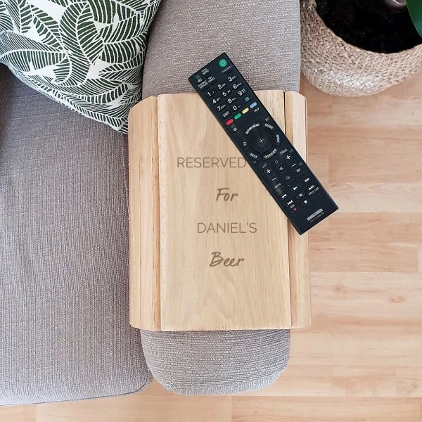Personalised Free Text Wooden Sofa Tray 5 Personalised Free Text Wooden Sofa Tray - Image 3