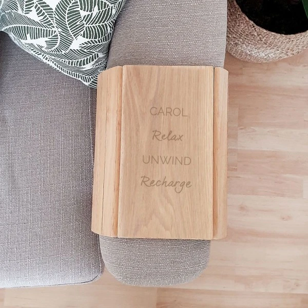 Personalised Free Text Wooden Sofa Tray 6 Personalised Free Text Wooden Sofa Tray - Image 4