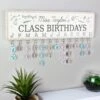 Personalised Classroom Office Birthday Planner Plaque With Customisable Discs -Personalise Store p0111c72