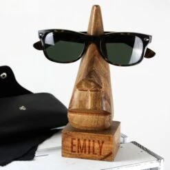 Personalised Wooden Nose-Shaped Glasses Holder 13 Personalised Wooden Nose-Shaped Glasses Holder -Personalise Store p0111c87 2