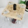 Personalised Wine O'clock Four Wine Glass Holder & Bottle Holder 2 Personalised Wine O'clock Four Wine Glass Holder & Bottle Holder -Personalise Store p0111c94