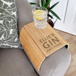 Personalised Large Free Text Wooden Sofa Tray -Personalise Store p0111d20 2