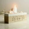 Personalised Large Date Triple Tea Light Box 1 Personalised Large Date Triple Tea Light Box -Personalise Store p0111e54