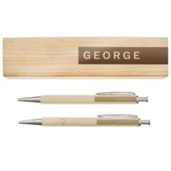Personalised Name Only Wooden Pen And Pencil Set -Personalise Store p0111f55 4