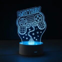 Personalised Name Gaming LED Colour Changing Night Light 12 Personalised Name Gaming LED Colour Changing Night Light -Personalise Store p0113165 2