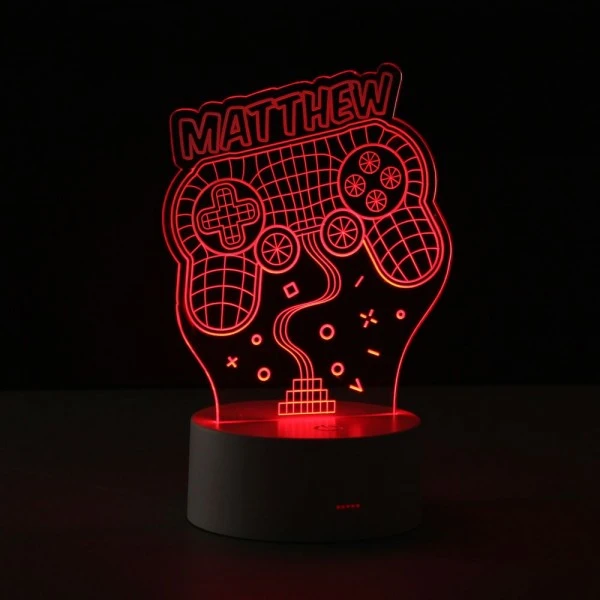 Personalised Name Gaming LED Colour Changing Night Light 6 Personalised Name Gaming LED Colour Changing Night Light - Image 4