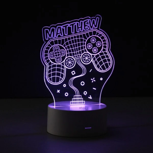Personalised Name Gaming LED Colour Changing Night Light 8 Personalised Name Gaming LED Colour Changing Night Light - Image 6