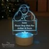 Personalised The Snowman LED Colour Changing Decoration & Night Light -Personalise Store p011380
