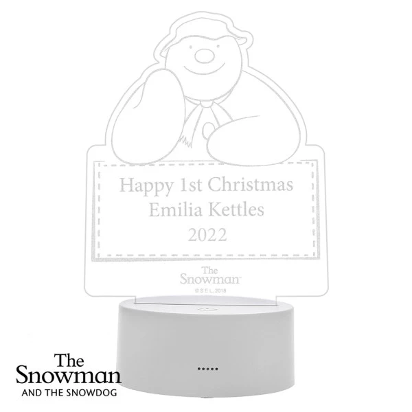 Personalised The Snowman LED Colour Changing Decoration & Night Light 7 Personalised The Snowman LED Colour Changing Decoration & Night Light - Image 5