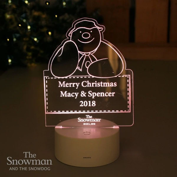 Personalised The Snowman LED Colour Changing Decoration & Night Light 10 Personalised The Snowman LED Colour Changing Decoration & Night Light - Image 8