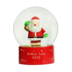 Personalised Santa Snow Globe -Personalise Store p011381 4
