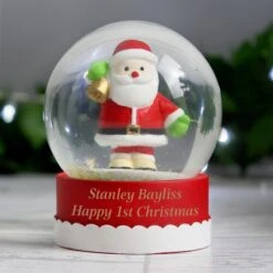 Personalised Santa Snow Globe -Personalise Store p011381 6