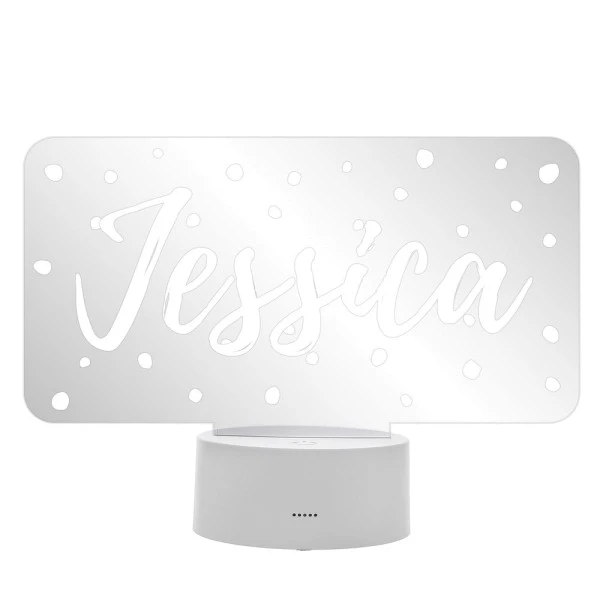 Personalised Polka-dot Name Only LED Colour Changing Night Light 7 Personalised Polka-dot Name Only LED Colour Changing Night Light - Image 5