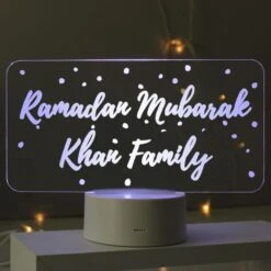 Personalised Polka-dot Message LED Colour Changing Night Light -Personalise Store p0113a27 3