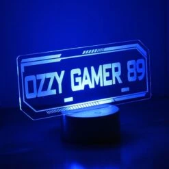 Personalised Gamer Tag LED Colour Changing Night Light -Personalise Store p0113a64 5