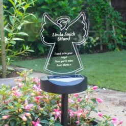 Personalised Angel Memorial Outdoor Solar Light 14 Personalised Angel Memorial Outdoor Solar Light -Personalise Store p0113a75 2