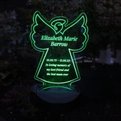Personalised Angel Memorial Outdoor Solar Light 17 Personalised Angel Memorial Outdoor Solar Light -Personalise Store p0113a75 5