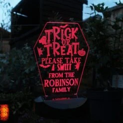 Personalised Trick Or Treat Halloween Solar Light 16 Personalised Trick Or Treat Halloween Solar Light -Personalise Store p0113a84 6