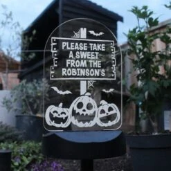 Personalised Pumpkin Patch Halloween Solar Light -Personalise Store p0113a85 2