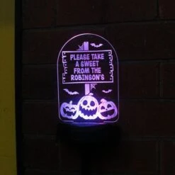 Personalised Pumpkin Patch Halloween Solar Light -Personalise Store p0113a85 7