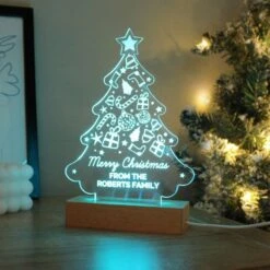 Personalised Christmas Tree Wooden Based LED Light 14 Personalised Christmas Tree Wooden Based LED Light -Personalise Store p0113a89 3