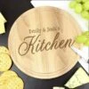 Personalised Kitchen Round Chopping Board -Personalise Store p011479