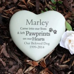 Personalised Pet Pawprints Heart Memorial -Personalise Store p011503 3
