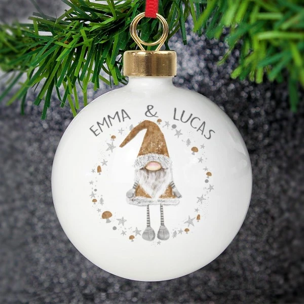Personalised Christmas Gonk Bauble 3 Personalised Christmas Gonk Bauble