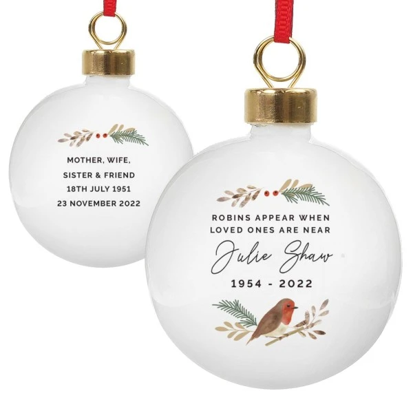 Personalised Robin Bauble 5 Personalised Robin Bauble - Image 3