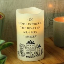 Personalised HOME LED Candle 10 Personalised HOME LED Candle -Personalise Store p0409e20 3